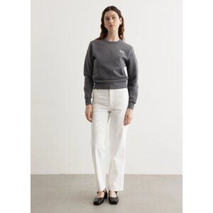 APC White Sailor Stretch Cotton Canvas Twill Straight Leg Jeans, Size 29